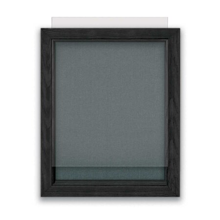 United Visual Products Indoor Enclosed Combo Board, 72"x36", Brnz Frame/Wht Porc & Dark Spruce UVCB7236BZ-WHTPORC-DRKSPR